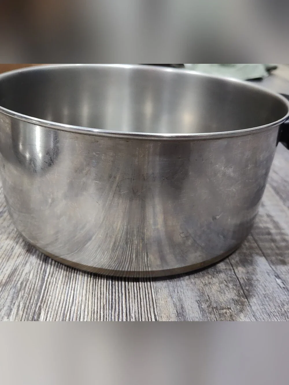 Vintage Revere Ware 1801 Stainless Steel 4 1/2 Quart Stock Pot With Lid Made USA